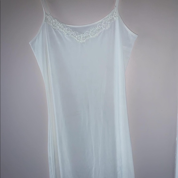 Vintage white slip dress - Picture 3 of 4